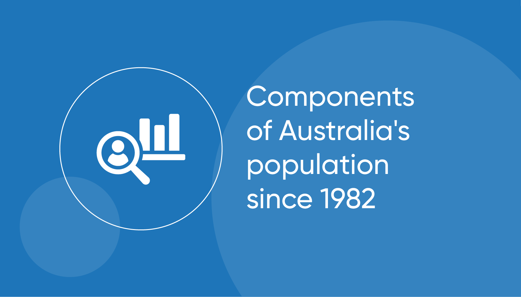 Components of Australia's population since 1982