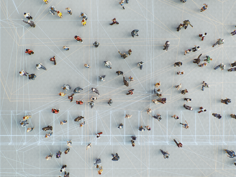 Cover image - crowd of people viewed from above